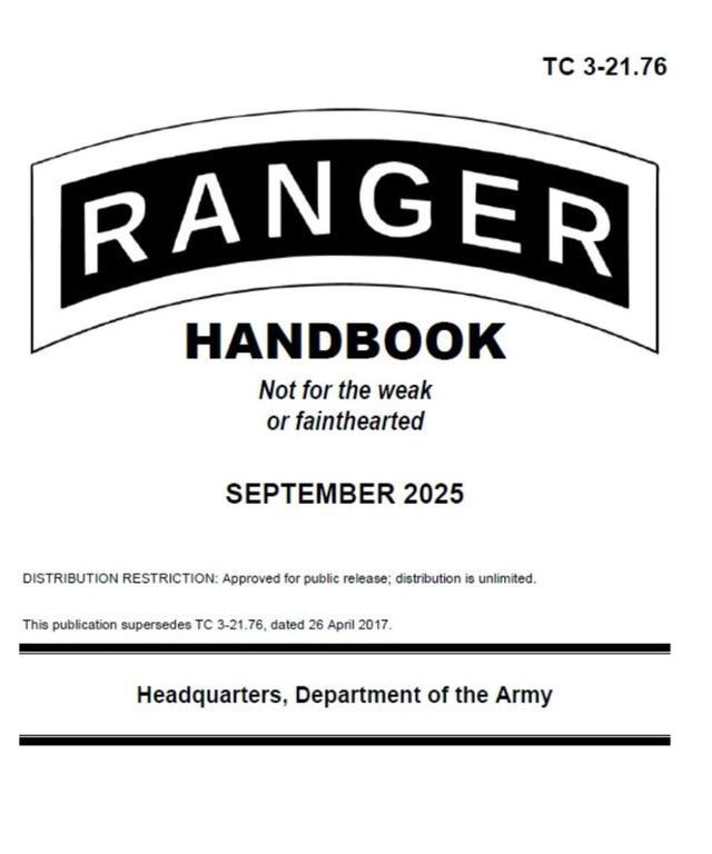 Ranger Handbook TC 3-21.76 September 2025 Small Pocket Size Edition (5 x 6"): September 2025 Pocket Edition