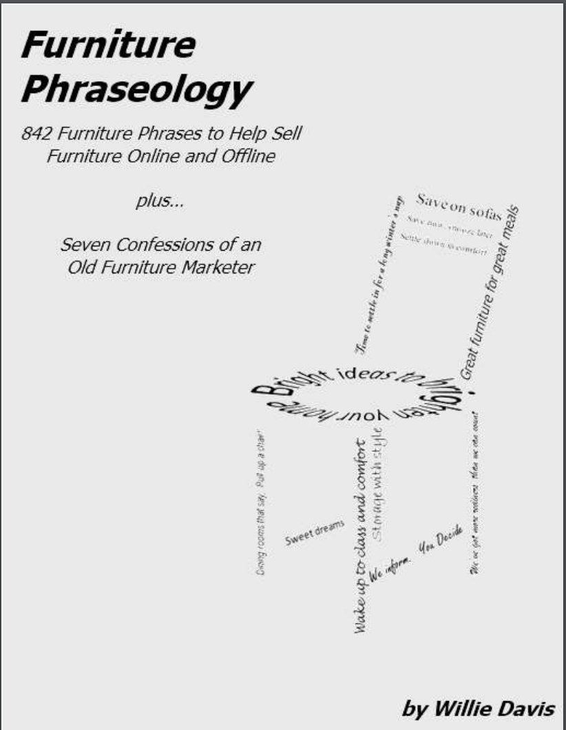 Furniture Phraseology: 842 Furniture Phrases To Help Sell Furniture Online And Offline