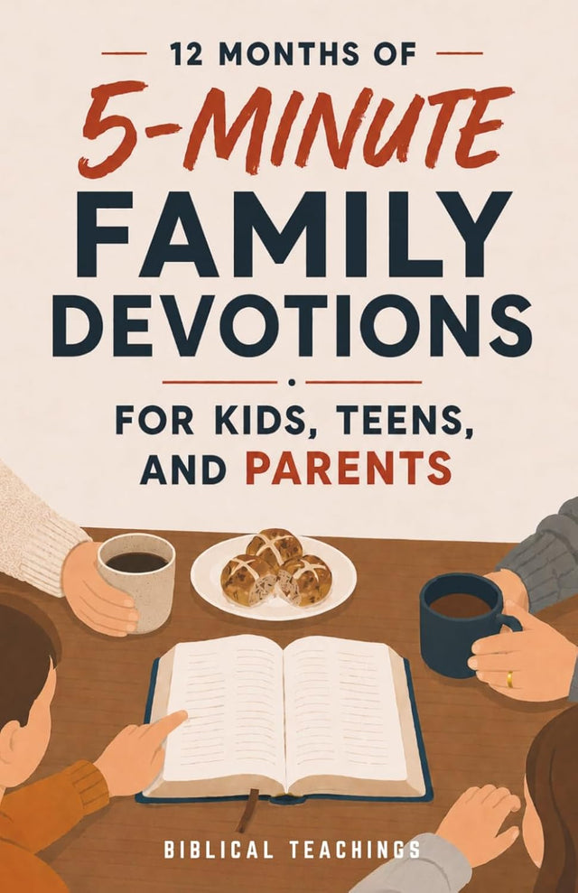 12 Months of 5-Minute Family Devotions For Kids, Teens, And Parents: 52 Weeks of Faith-Building Activities, Prayer, And Bible Study For Strengthening Family Connections