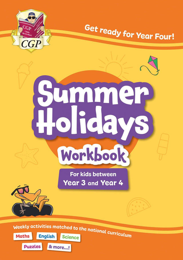 CGP Summer Holidays Activity Workbook - for kids between Year 3 and Year 4 (ages 7-8) (CGP Holiday Workbooks)
