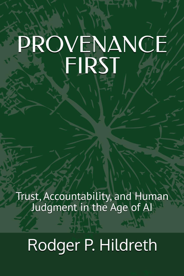 PROVENANCE FIRST: Trust, Accountability, and Human Judgment in the Age of AI