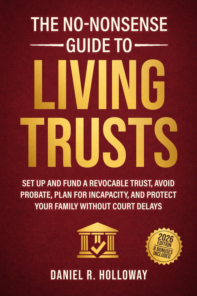 The No-Nonsense Guide To Living Trusts: Set Up And Fund A Revocable Trust, Avoid Probate, Plan For Incapacity, And Protect Your Family Without Court Delays
