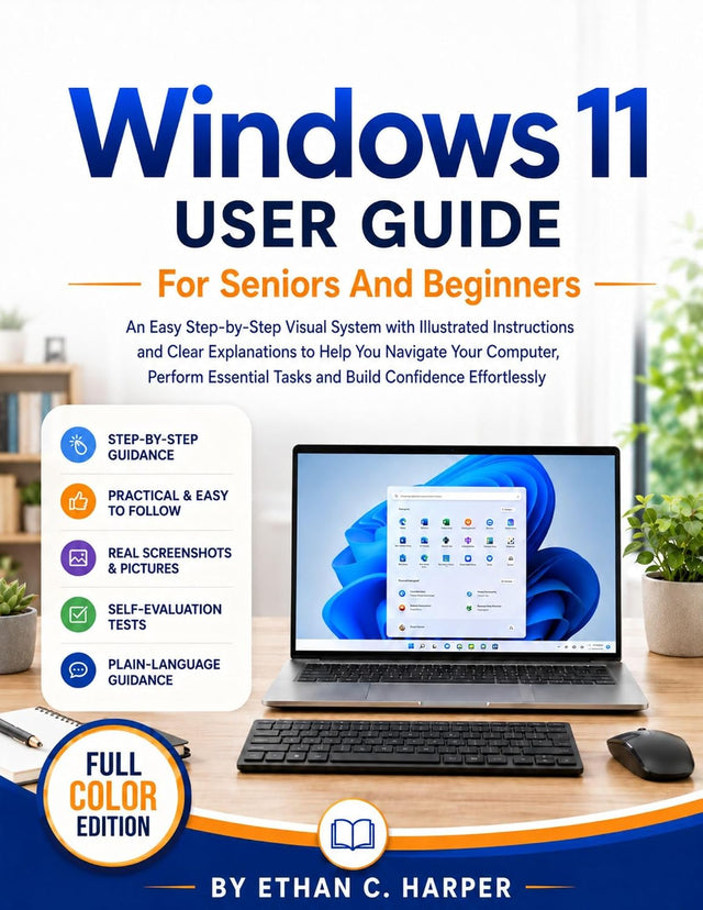 WINDOWS 11 USER GUIDE FOR SENIORS AND BEGINNERS: An Easy Step-by-Step Visual System with Illustrated Instructions and Clear Explanations to Help You Navigate ... Tasks (Senior Tech Confidence Series)