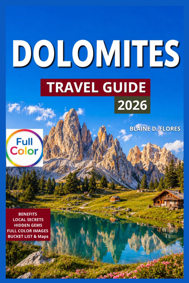 Dolomites Travel Guide Full-Color: Summer Hiking Season With Maps & Images, Alta Via 1, Autumn Colors and Quiet Trails, Major Towns & Base Villages, ... (Adventure Landmark Trails Collection)