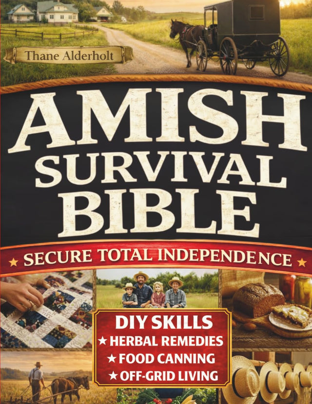 Amish Survival Bible: The Lost Book to Escape Modern Civilization & Secure Total Independence Before Any Crisis Strike - DIY Skills, Herbal Remedies, Food Canning, Off-Grid Living & More
