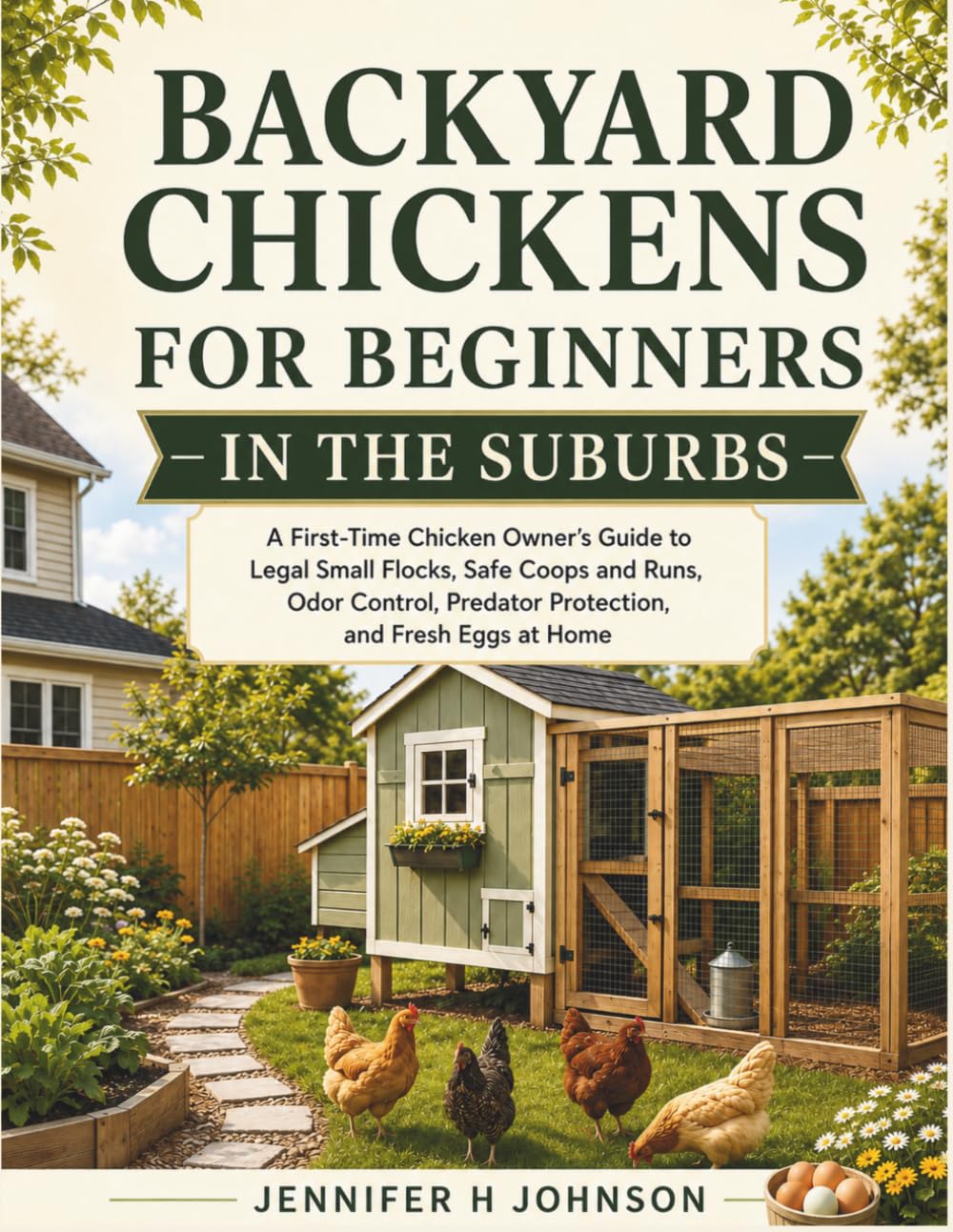 Backyard Chickens for Beginners in the Suburbs: A First-Time Chicken Owner's Guide to Legal Small Flocks, Safe Coops and Runs, Odor Control, Predator Protection, and Fresh Eggs at Home