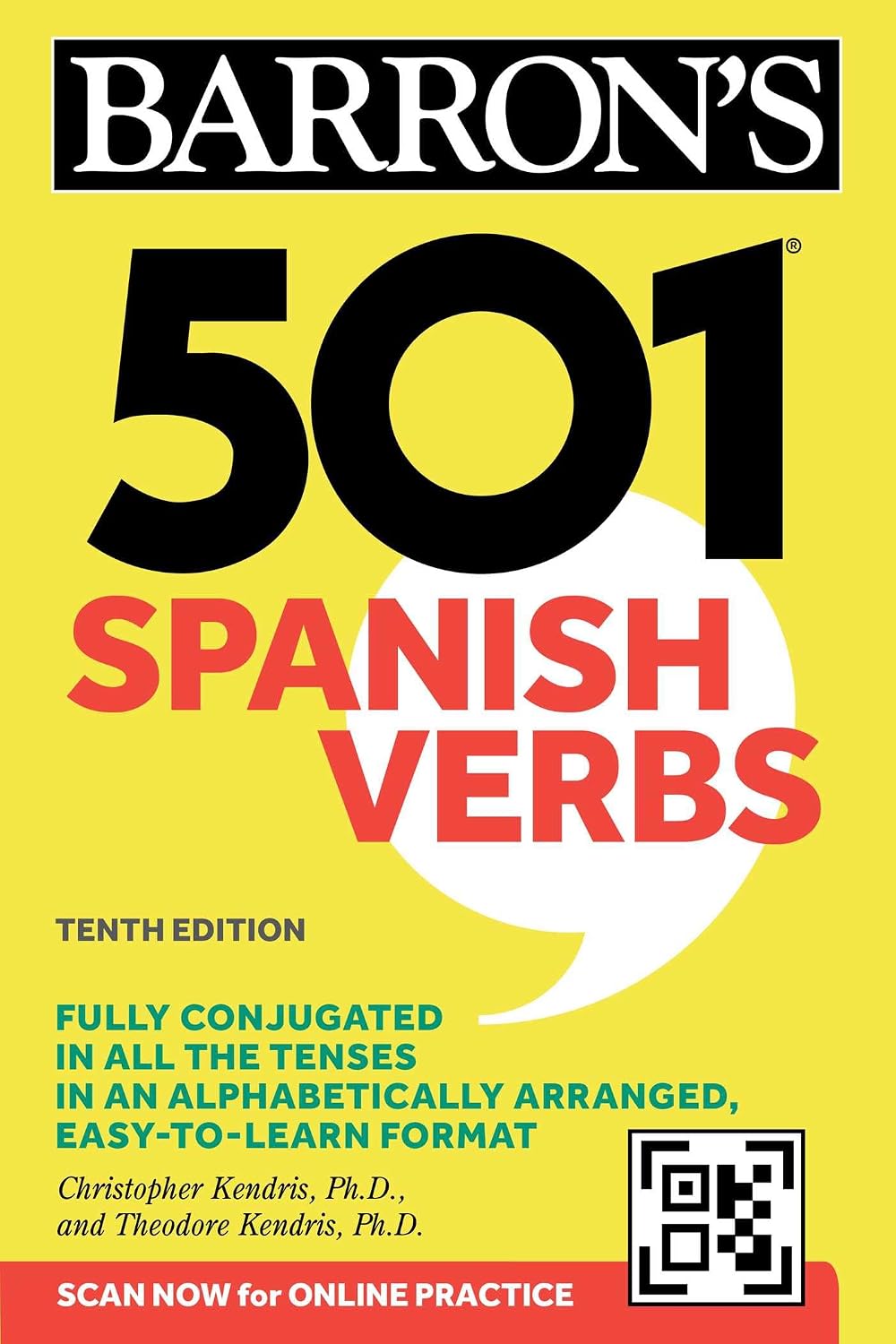 501 Spanish Verbs, Tenth Edition (Paperback or Softback)