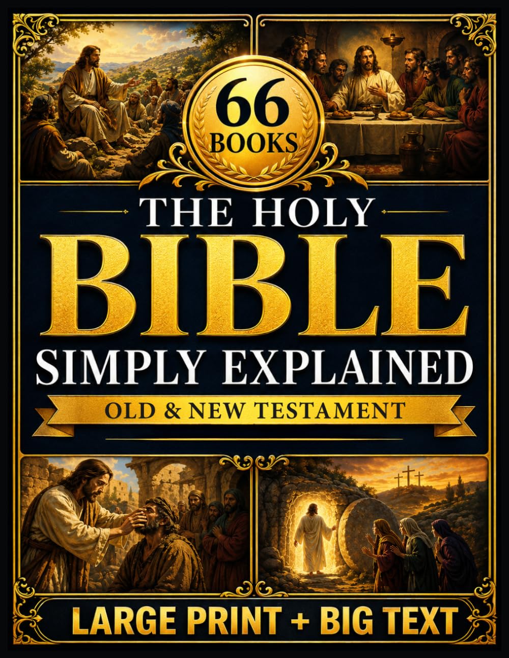 The Holy Bible Simply Explained: A Step-by-Step Path to Finally Understand the Core Message Behind Every Book of the Old and New Testament | Live God’s Word Daily, Walking in Faith Toward Paradise