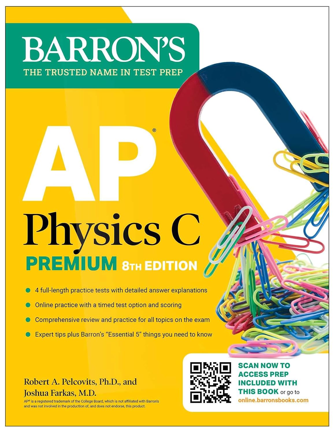 AP Physics C Premium, Eighth Edition: 4 Practice Tests + Comprehensive Review + Online Practice (2026) (Barron's AP Prep)