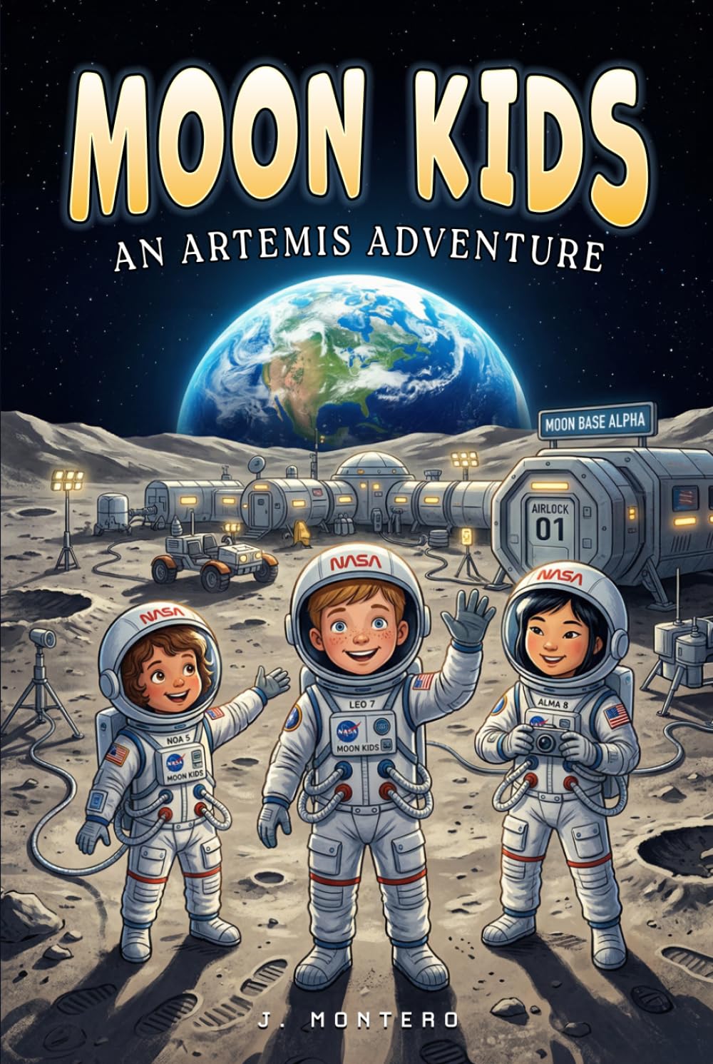 Moon Kids. An Artemis Adventure: A STEM Chapter Book About Kids Living at NASA's Lunar Base (Ages 6-10)