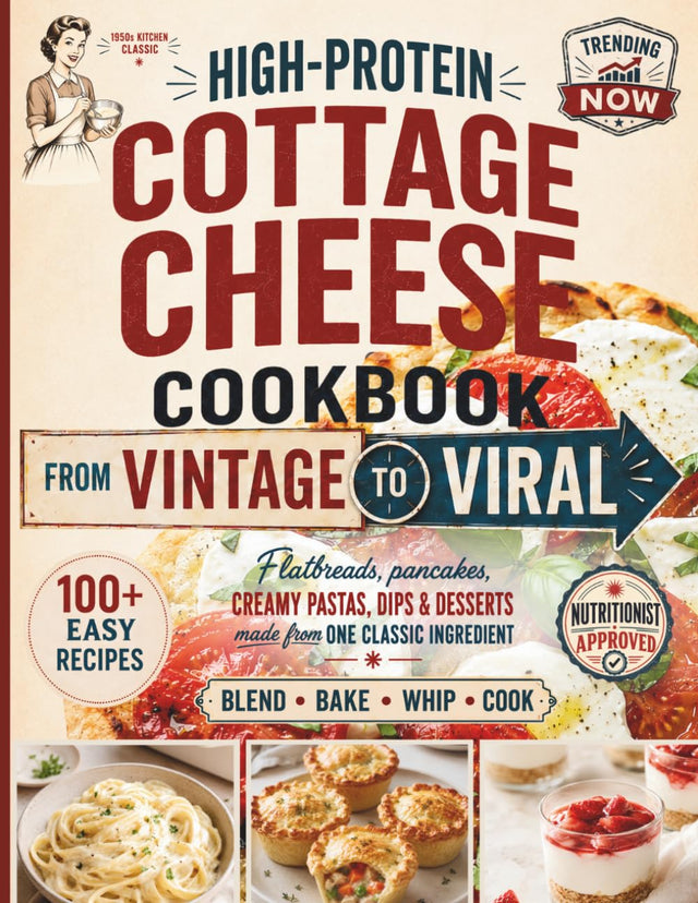 High-Protein Cottage Cheese Cookbook: From Vintage to Viral - 100+ Easy Recipes That Turn the Internet’s Favorite Ingredient into Real Breakfasts, Dinners & Desserts (Vintage Revival)
