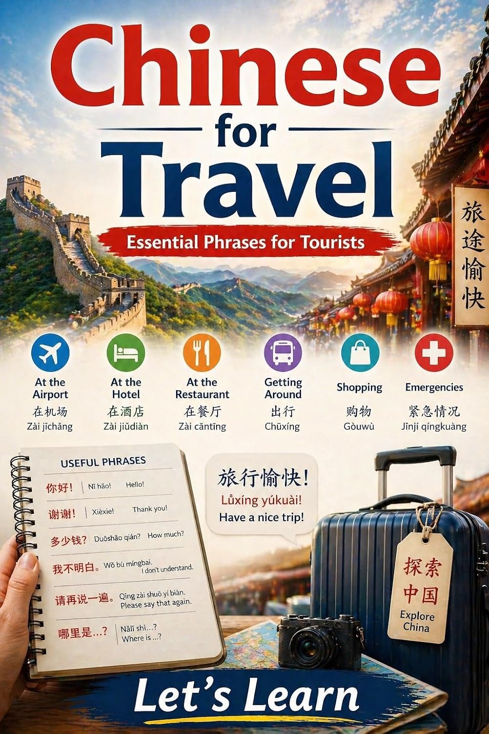 Chinese for Travel: Essential Phrases for Tourists (Chinese for Real Life Situations Book 2)