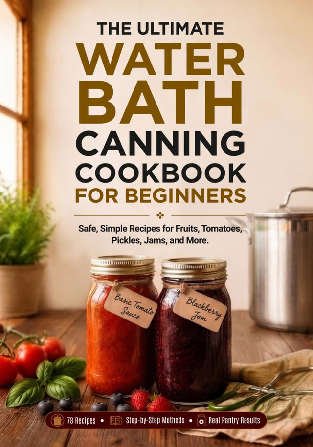 The Ultimate Water Bath Canning Cookbook for Beginners: Safe, Simple Recipes for Fruits, Tomatoes, Pickles, Jams, and More. Stock Your Pantry, Save ... Round. (The Ultimate Home Canning Collection)