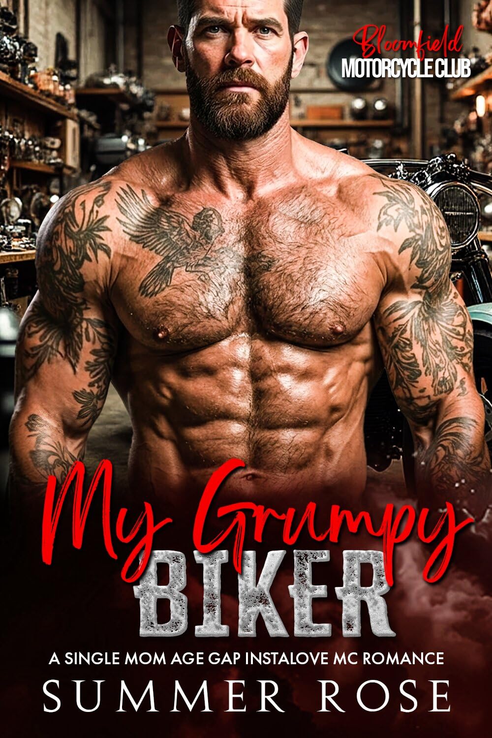 My Grumpy Biker: A Single Mom Age Gap Instalove MC Romance (Bloomfield: Motorcycle Club Book 1)