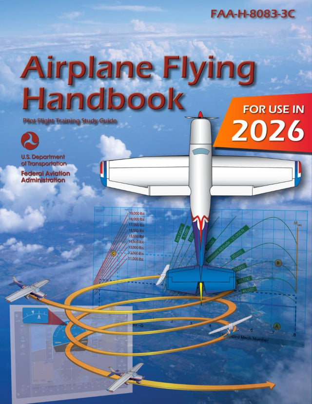 Airplane Flying Handbook FAA-H-8083-3C: Pilot Flight Training Study Guide (Color Print)