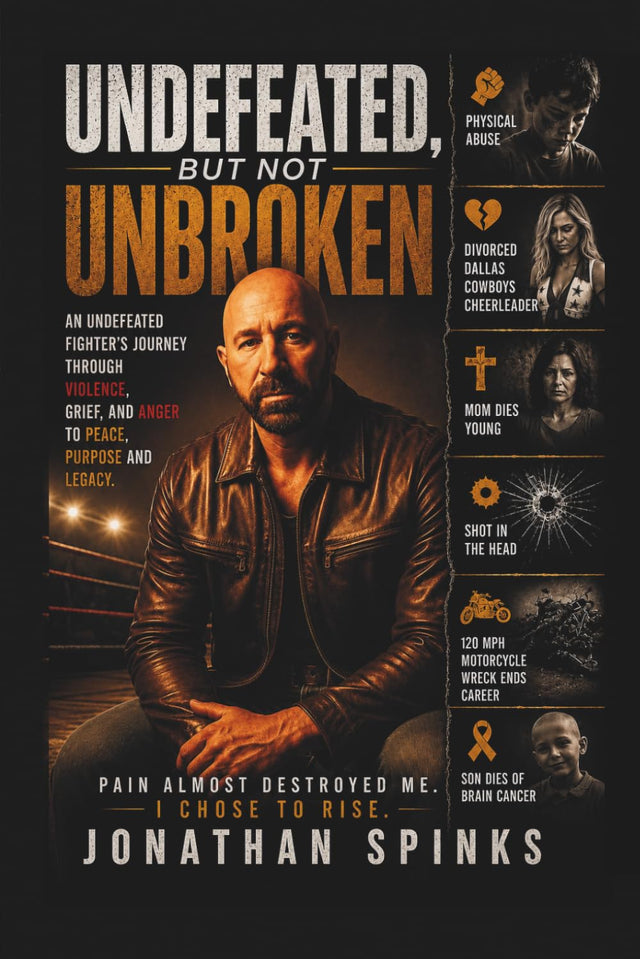 Undefeated But Not Unbroken: An Undefeated Fighters Journey through Violence, Grief, and Anger to Peace, Purpose and Legacy.