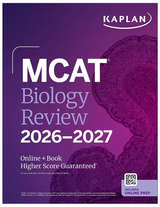 MCAT Biology Review 2026-2027: Online + Book (Kaplan Test Prep)