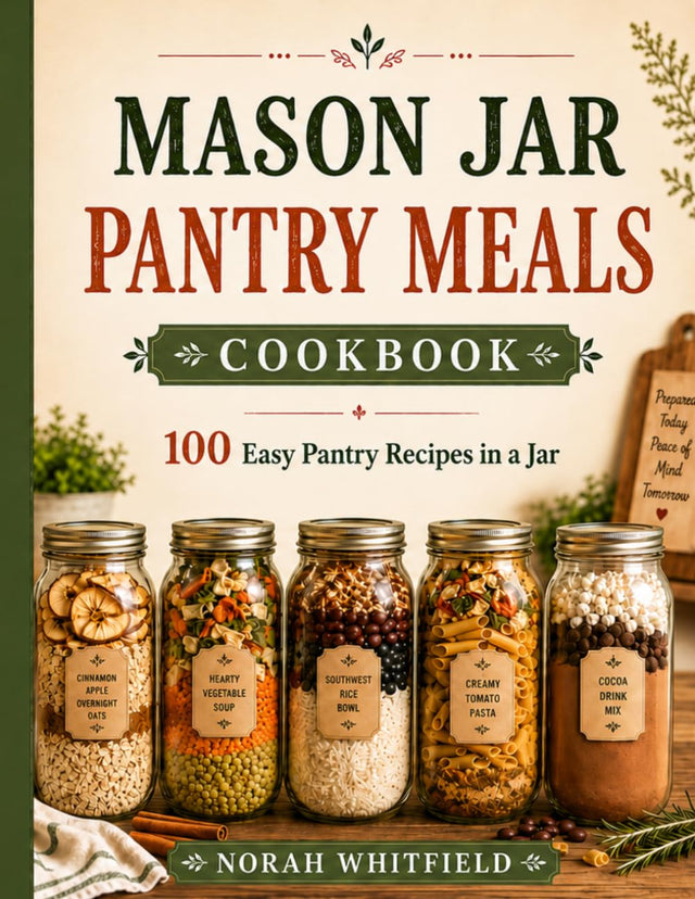 Mason Jar Pantry Meals Cookbook: 100 True Just-Add-Water Recipes for Shelf-Stable Breakfasts, Soups, Rice Bowls, Pasta Meals, Camping Food, and Emergency Food Storage (The Mason Jar Method Series)