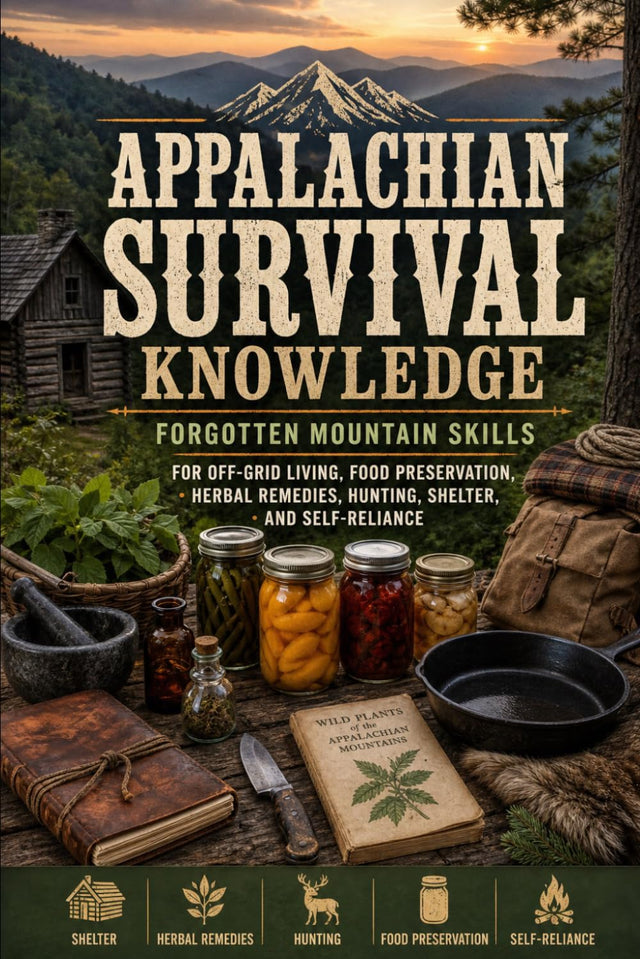 Appalachian Survival Knowledge: Forgotten Mountain Skills for Off-Grid Living, Food Preservation, Herbal Remedies, Hunting, Shelter, and Self-Reliance