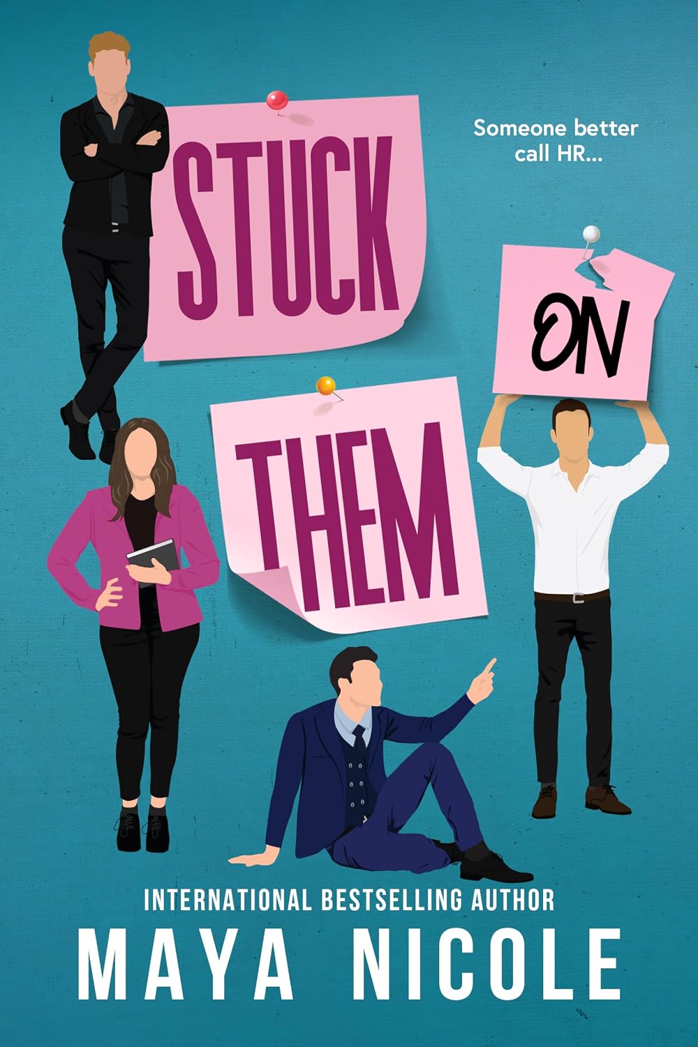 Stuck On Them: A Reverse Harem Romantic Comedy Romance (Why Choose Them Standalones)