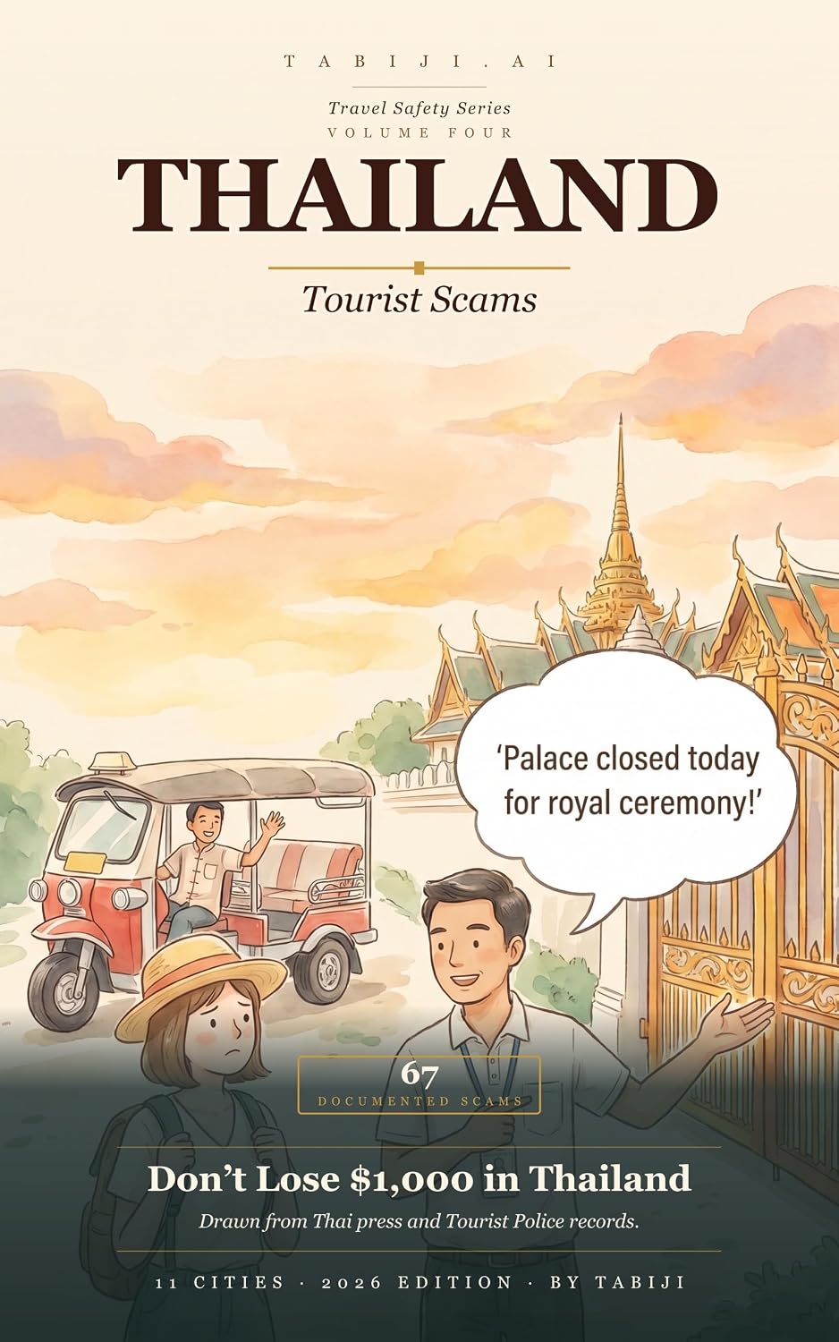 Thailand Tourist Scams 2026: 67 Real Scams Across Bangkok, Chiang Mai, Phuket & 8 More Cities — Drawn from Thai News Reports and Tourist Police Records
