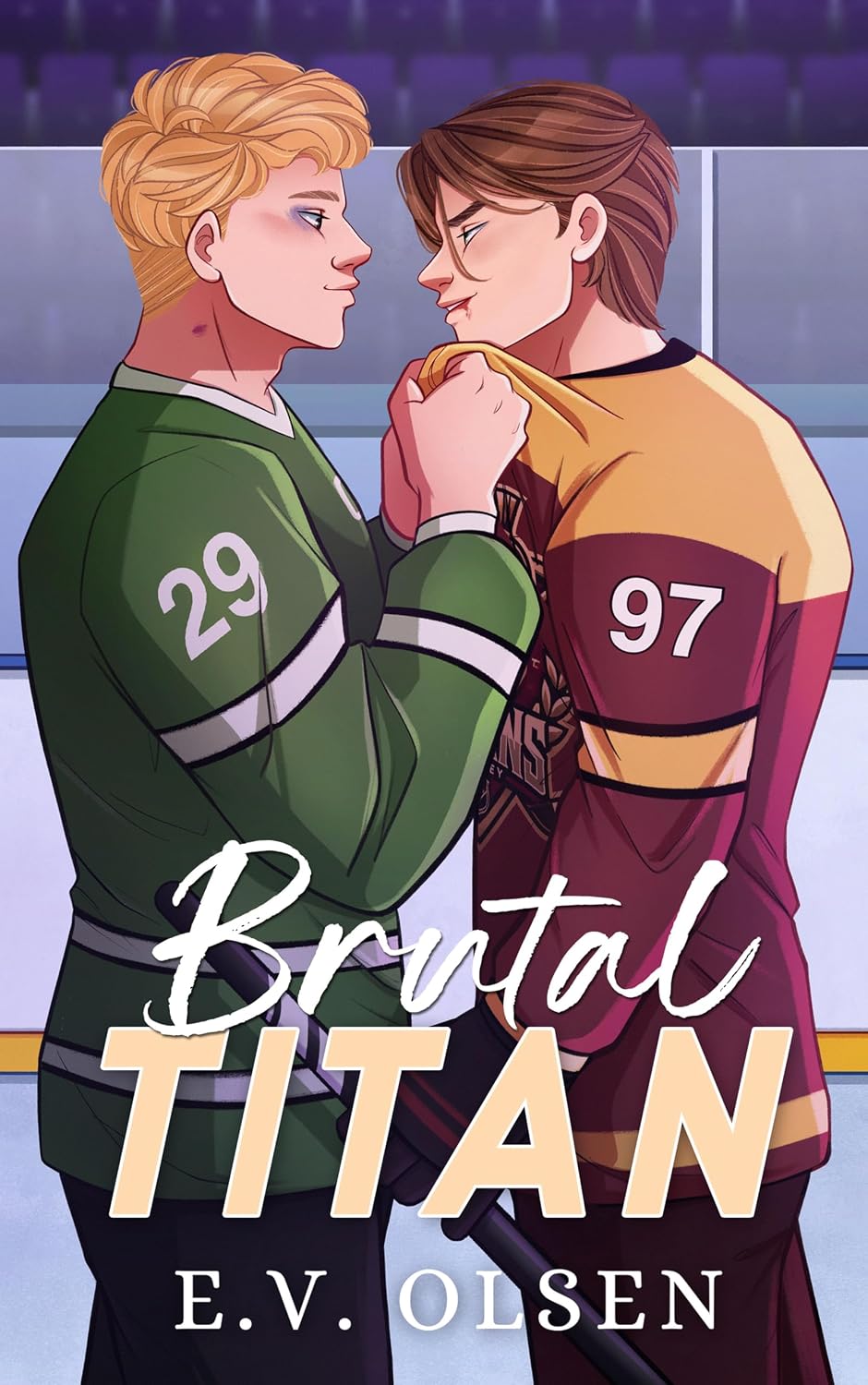 Brutal Titan: A Rivals to Lovers MM College Hockey Romance (North Shore Titans Hockey Book 2)