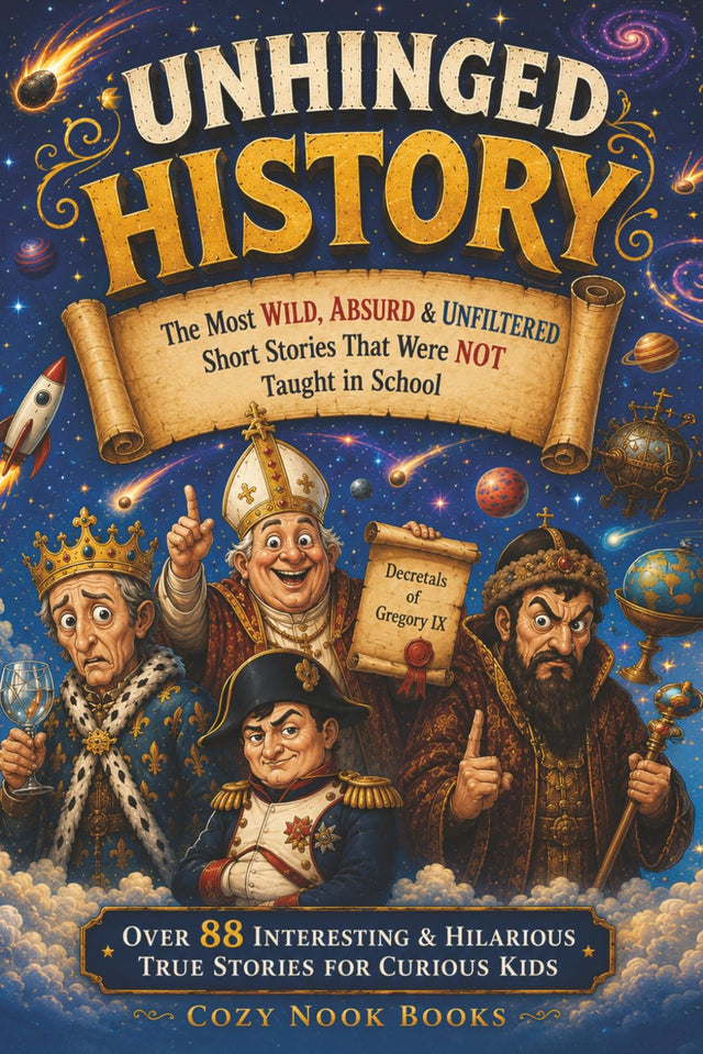 Unhinged History: The Most Wild, Absurd & Unfiltered Short Stories That Were NOT Taught in School. Over 88 Interesting & Hilarious True Stories for Curious Kids