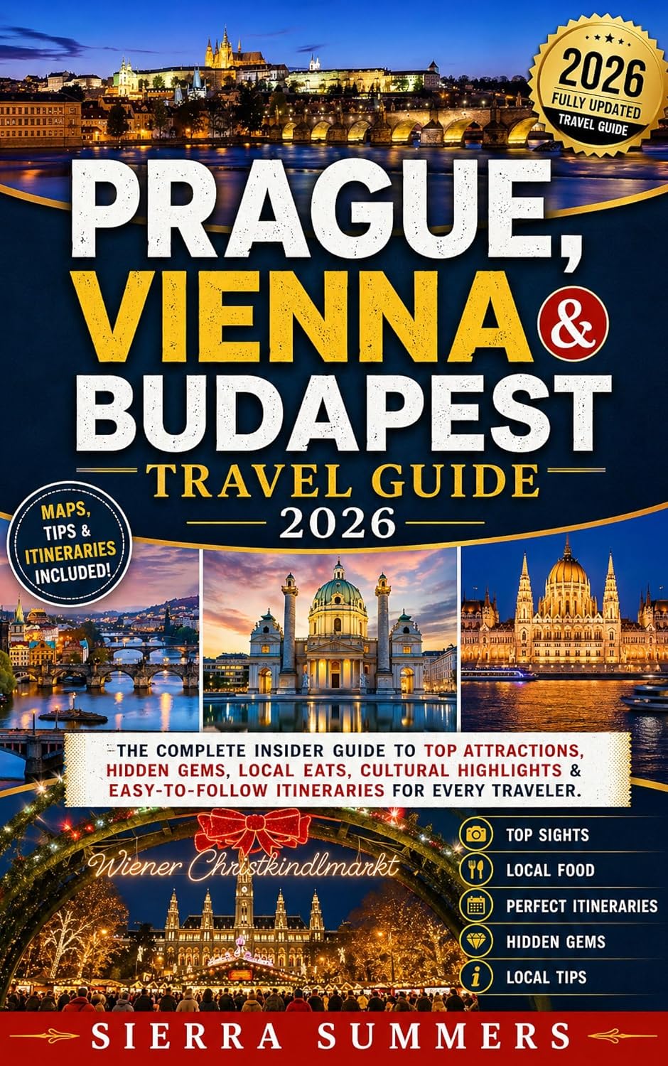 Prague, Vienna & Budapest Travel Guide 2026: The Complete Insider Guide to Top Attractions, Hidden Gems, Local Eats, Cultural Highlights & Easy-to-Follow Itineraries for Every Traveler.