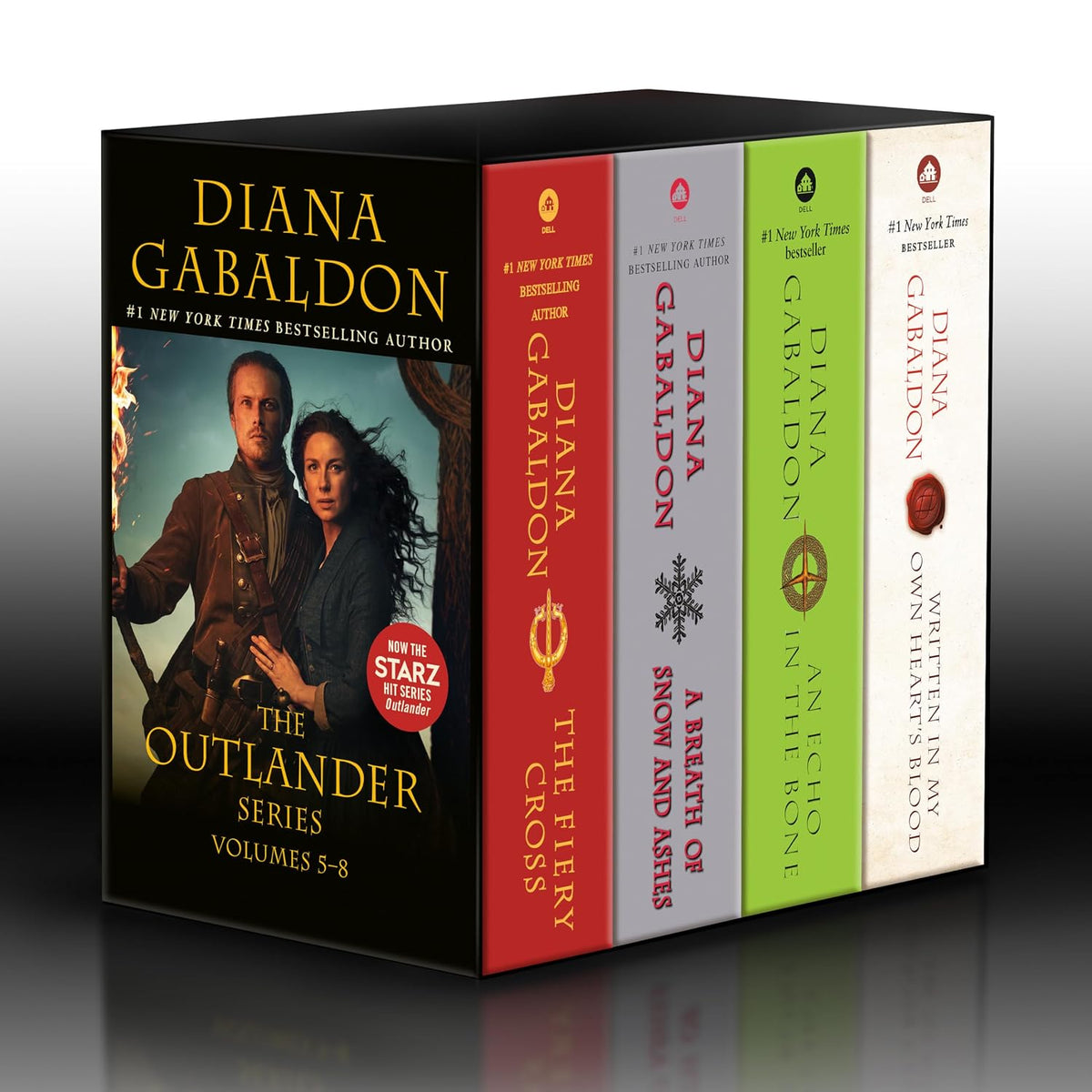 Outlander Volumes 5-8 (4-Book Boxed Set): The Fiery Cross, A Breath of Snow and Ashes, An Echo in the Bone, Written in My Own Heart's Blood