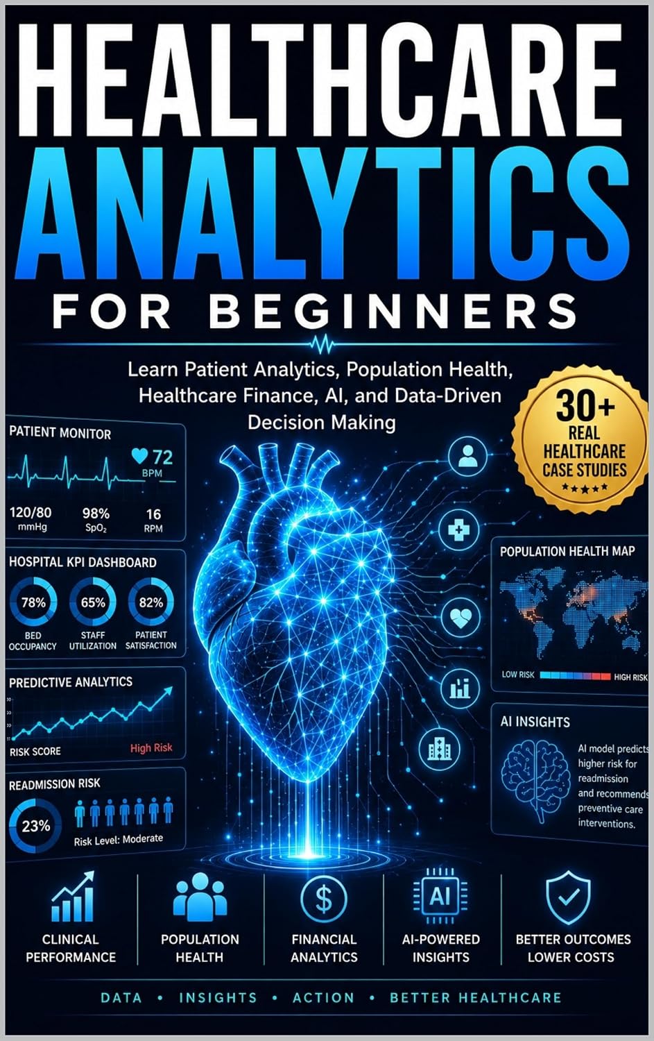 Healthcare Analytics for Beginners: Learn Patient Analytics, Healthcare Finance, Clinical Performance, AI-Powered Decision Making Data-Driven Healthcare Through Real-World Case Studies
