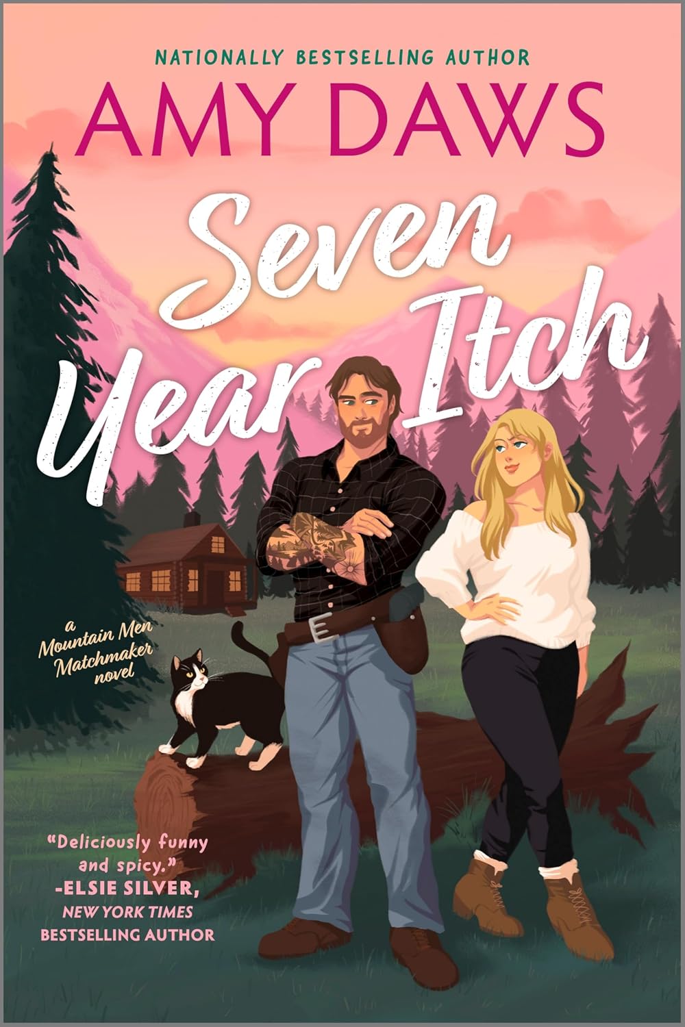 Seven Year Itch: A Steamy Small-Town Rivals-to-Lovers Romance Filled with Witty Banter and Unlikely Romance at a Destination Wedding (Mountain Men Matchmaker Book 2)