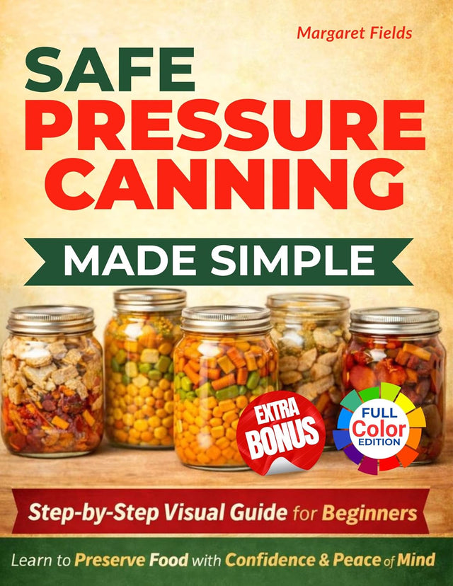 Safe Pressure Canning Made Simple for Beginners: An Easy Step-by-Step Visual Guide with Beginner-Friendly Recipes to Preserve Food with Confidence and Peace of Mind