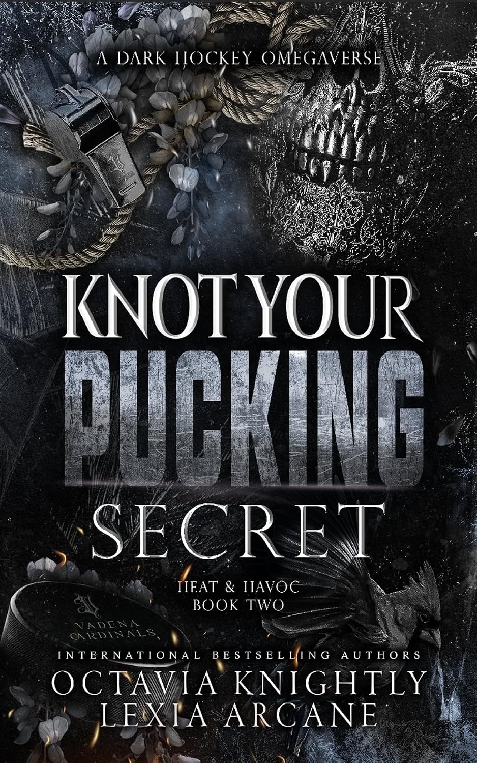 Knot Your Pucking Secret: A Dark Hockey Omegaverse (Heat & Havoc Book 2)