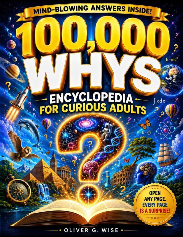 100,000 Whys - Encyclopedia for Curious Adults: Discover Fascinating Science Facts, History Trivia, Human Behavior, Nature Mysteries, and Surprising Answers to Everyday Questions