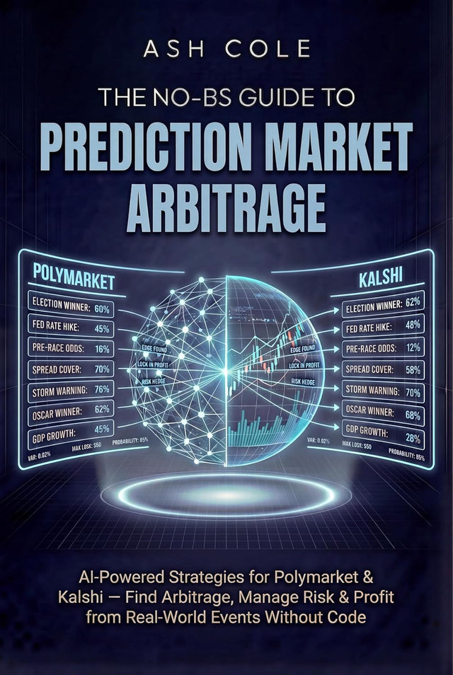 The No-BS Guide to Prediction Market Arbitrage: AI-Powered Strategies for Polymarket & Kalshi — Find Arbitrage, Manage Risk & Profit from Real-World Events ... Code (The No-BS AI Playbooks Book 5)