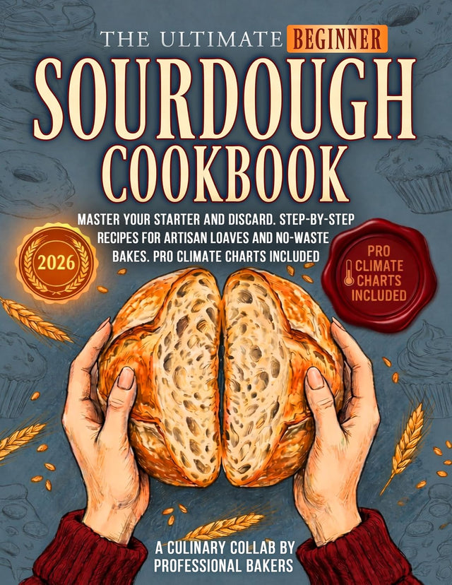 The Ultimate Beginner Sourdough Cookbook: Master Your Starter and Sourdough Discard. Step-by-Step Recipes for Artisan Loaves and No-Waste Bakes. Pro ... ... Included (Real Baking, Real Life Book 1)