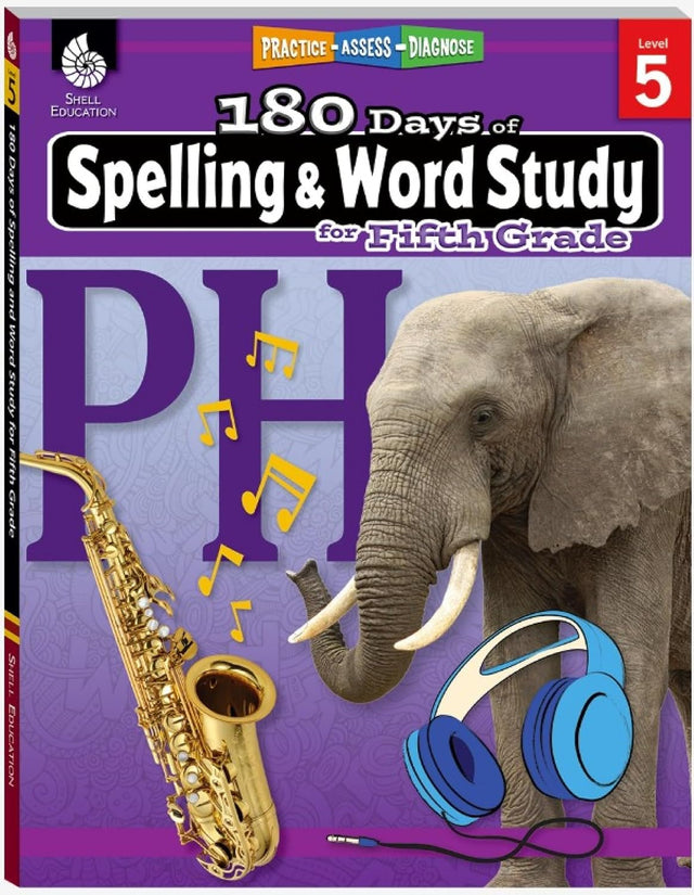 180 Days™: Spelling and Word Study for Fifth Grade: Practice, Assess, Diagnose