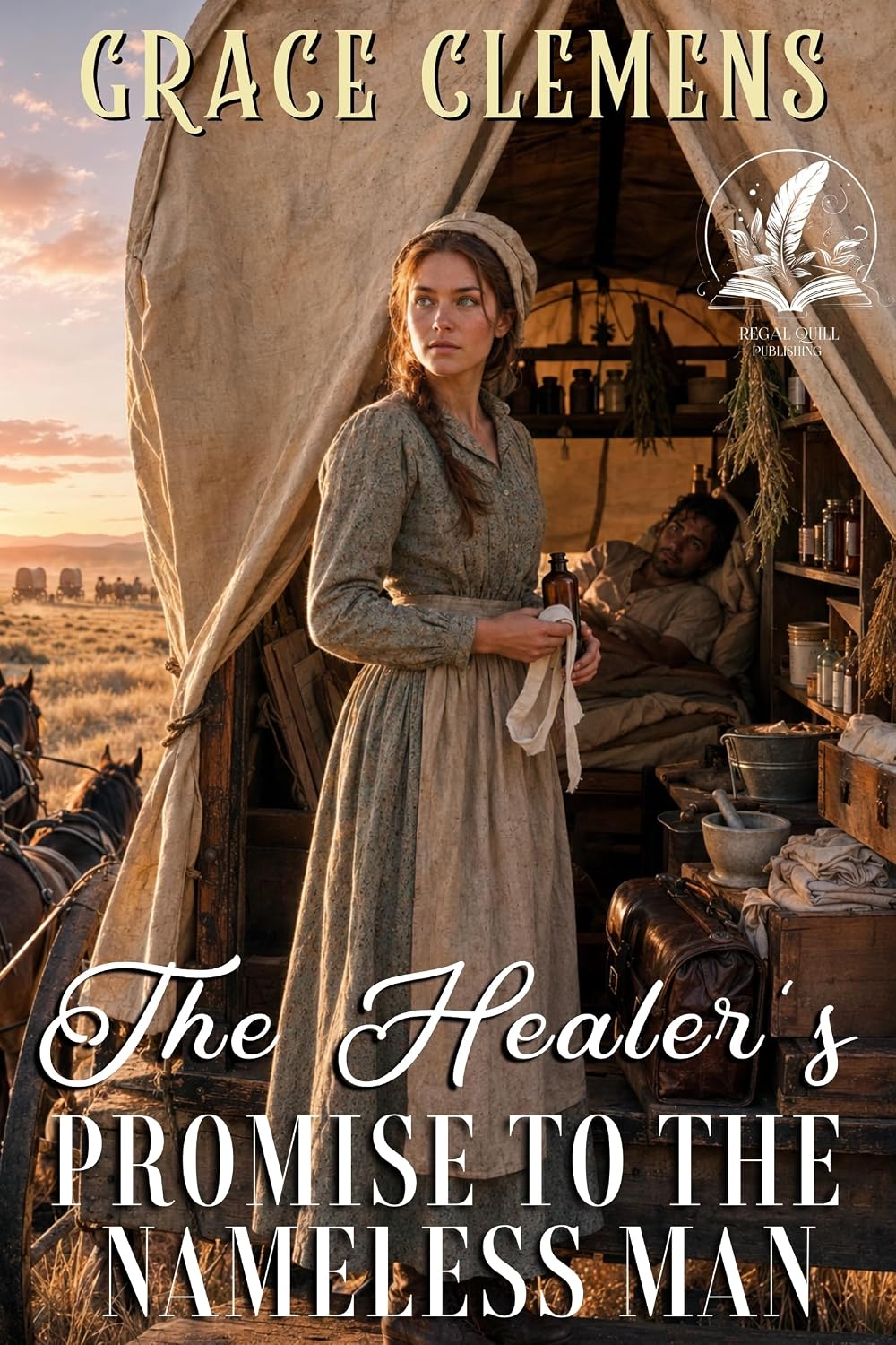The Healer's Promise to the Nameless Man: An Inspirational Romance Novel (Hearts of the Untamed West)