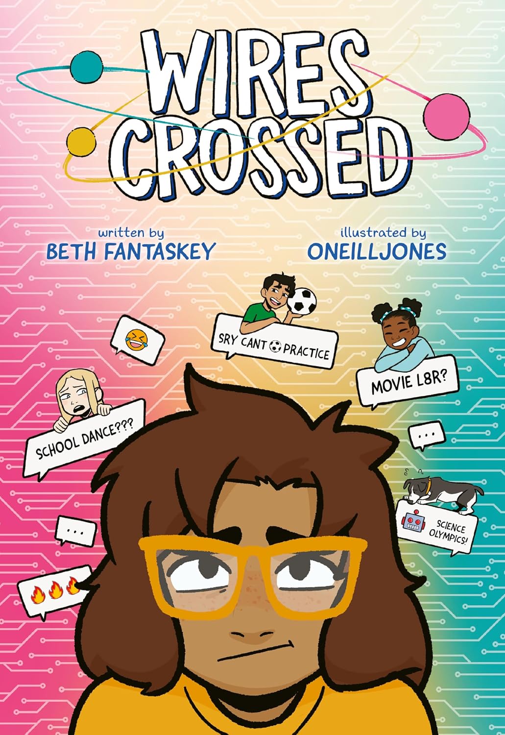 Wires Crossed: A Graphic Novel: A Funny Story about Middle School, First Crushes, and STEM Teamwork for children (Ages 8-12)