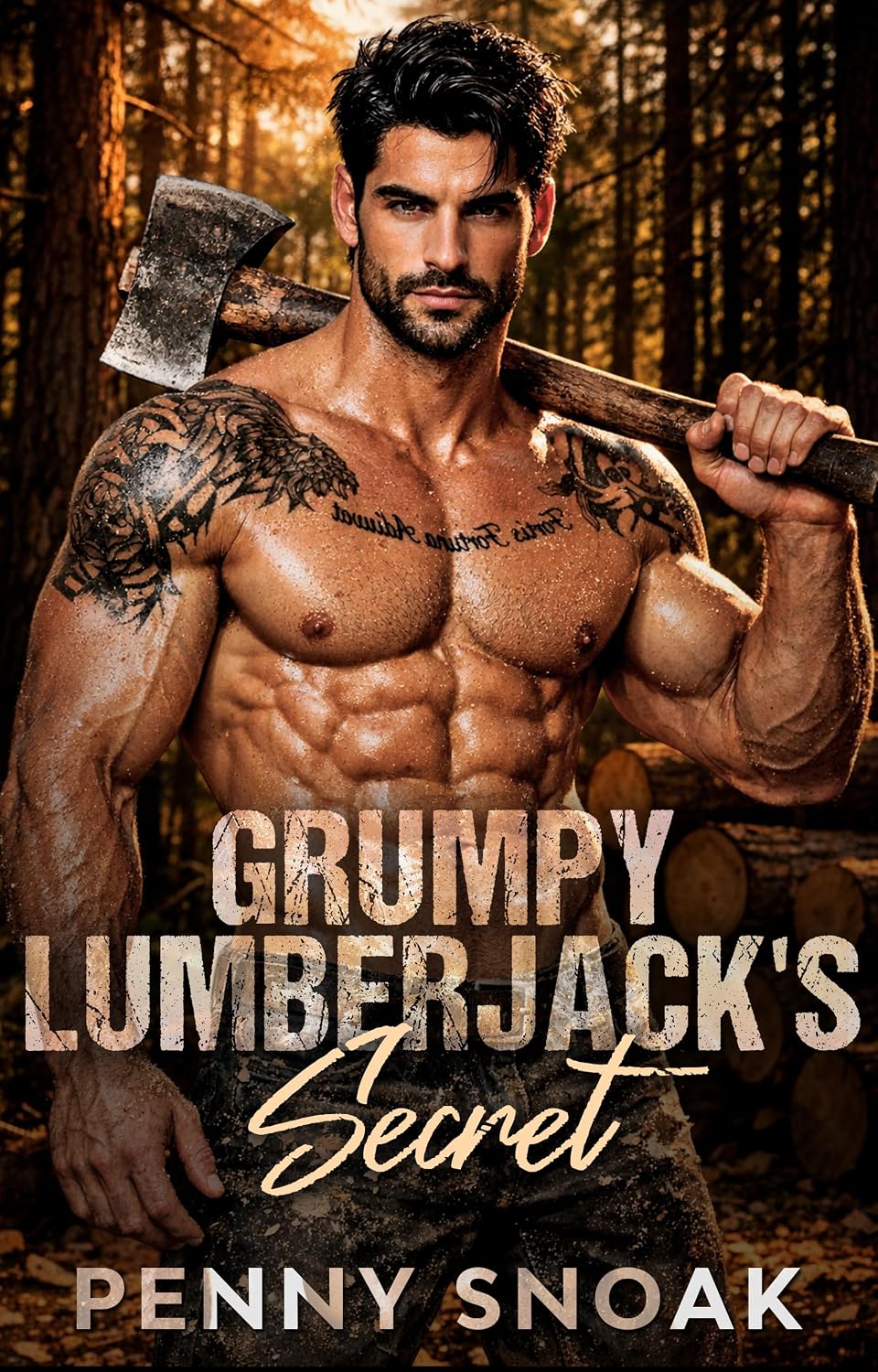 Grumpy Lumberjack's Secret: A Small Town Forced Proximity Secret Baby Romance (Small Town Grumpy Sunshine Book 1)