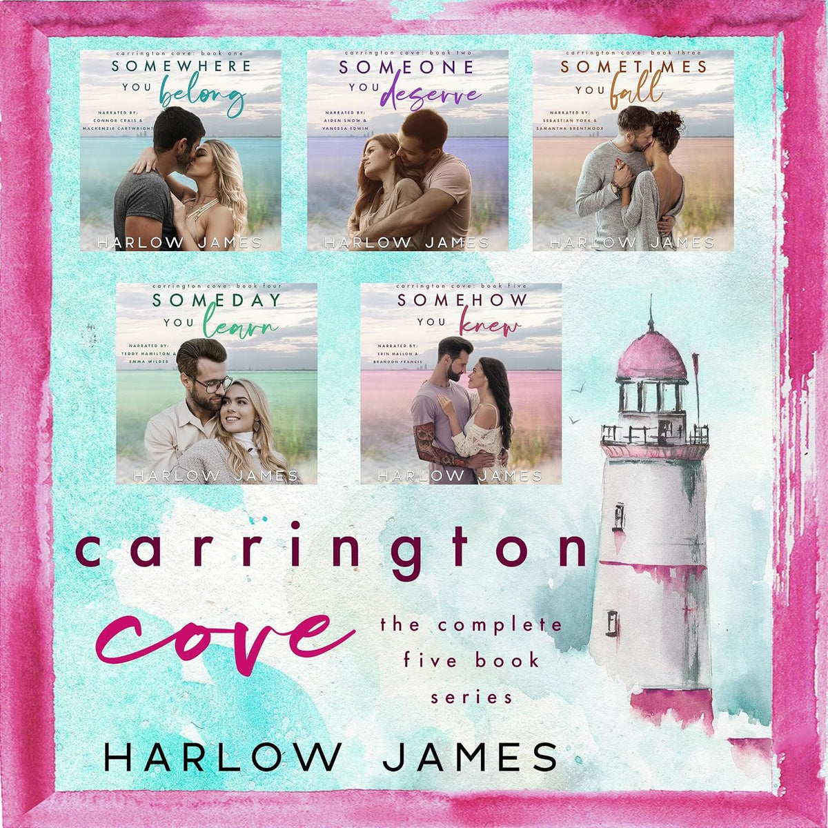 The Carrington Cove Complete Series: Boxset, Books 1-5: Harlow James Romance Boxsets