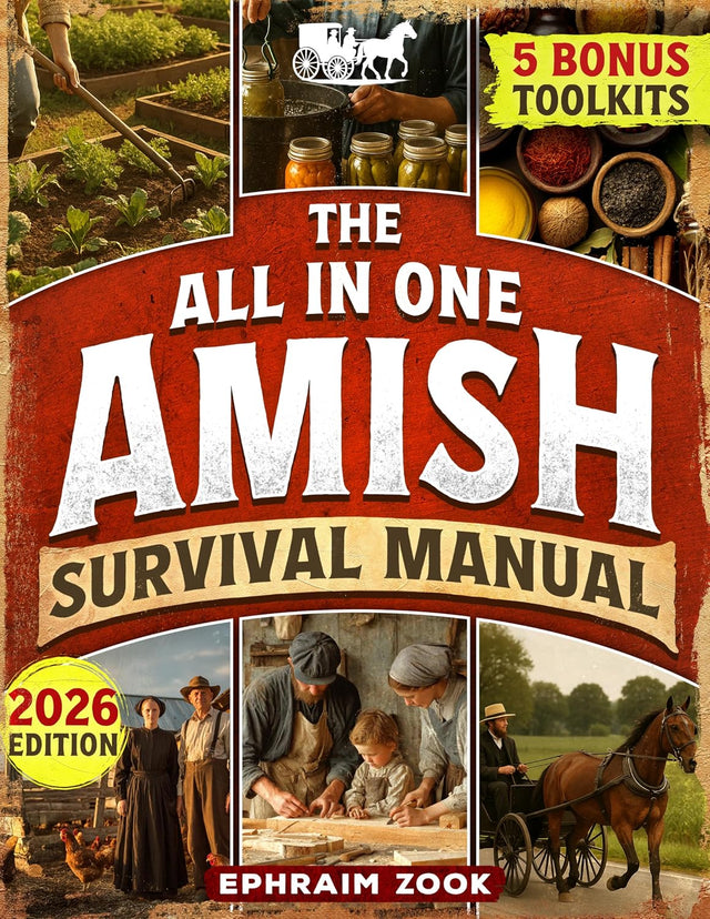 The All In One Amish Survival Manual: Break Free From Modern Society & Become 100% Self-Sufficient With DIY Projects, Homesteading, Canning, Off-Grid Living, Survival Skills & Herbal Home Remedies