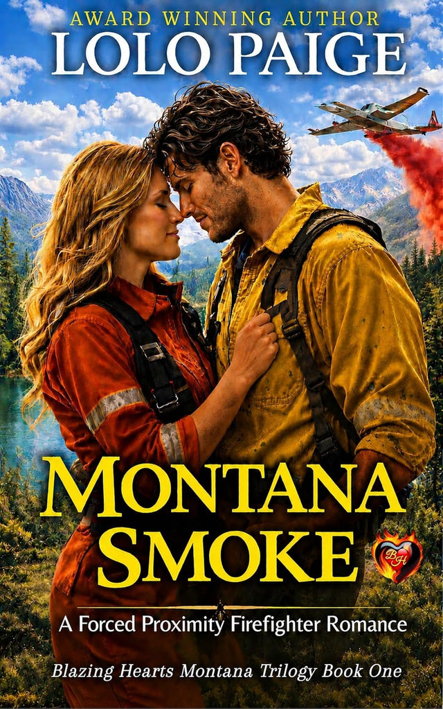 Montana Smoke : A Forced Proximity Firefighter Romance (Blazing Hearts Montana Fire Book 1)